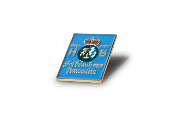 Hofbräuhaus Traunstein Hofei-Anstecker Pin Tracht Echtgold