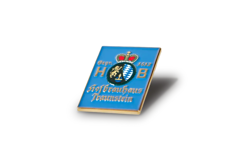 Hofbräuhaus Traunstein Hofei-Anstecker Pin Tracht Echtgold