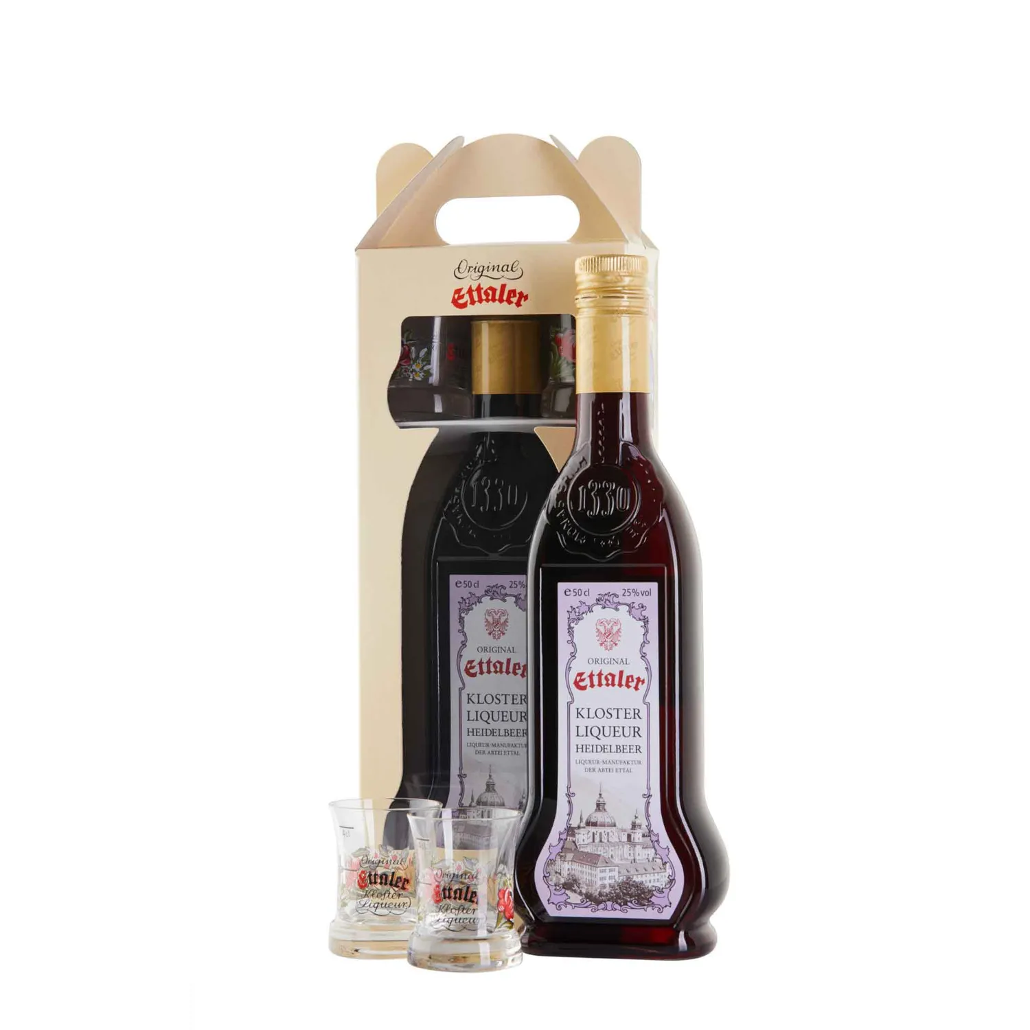 Ettaler Geschenkpackung Klosterliqueur Set mit Stamper