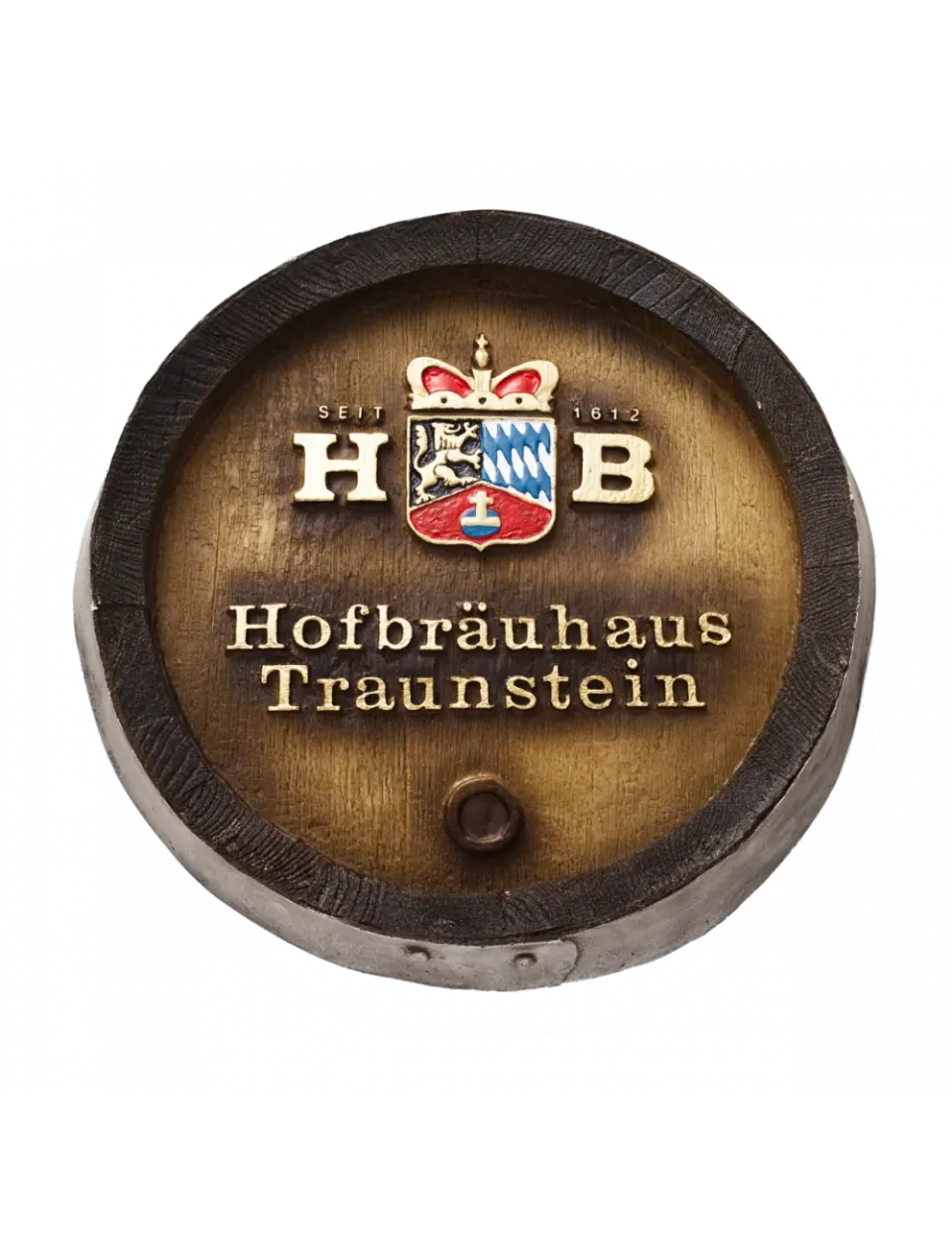 Hofbräuhaus Traunstein Fassboden Kunststoff 45 x 45 cm Dekoration