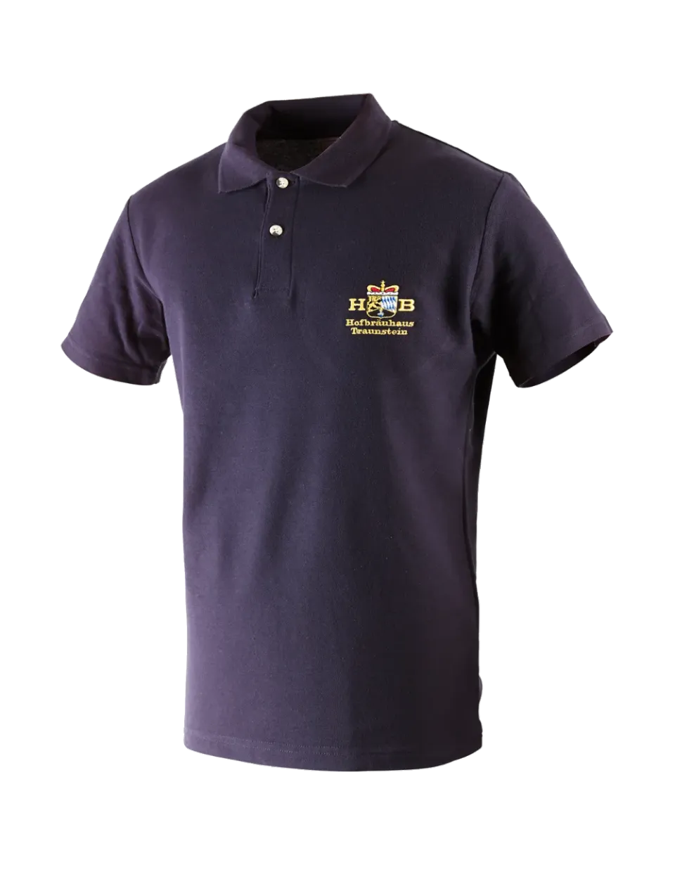 Hofbräuhaus Traunstein Poloshirt Herren dunkelblau Baumwolle