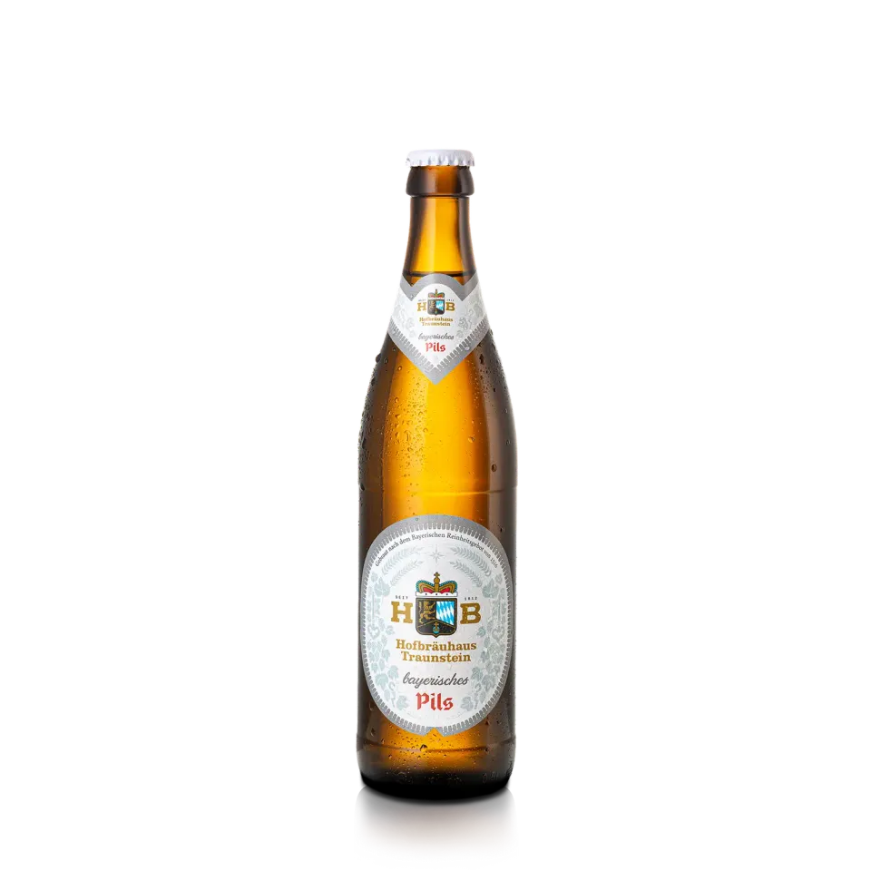Hofbräuhaus Traunstein Bayerisches Pils Bier 0,50 L 6er-Träger Aromahopfen