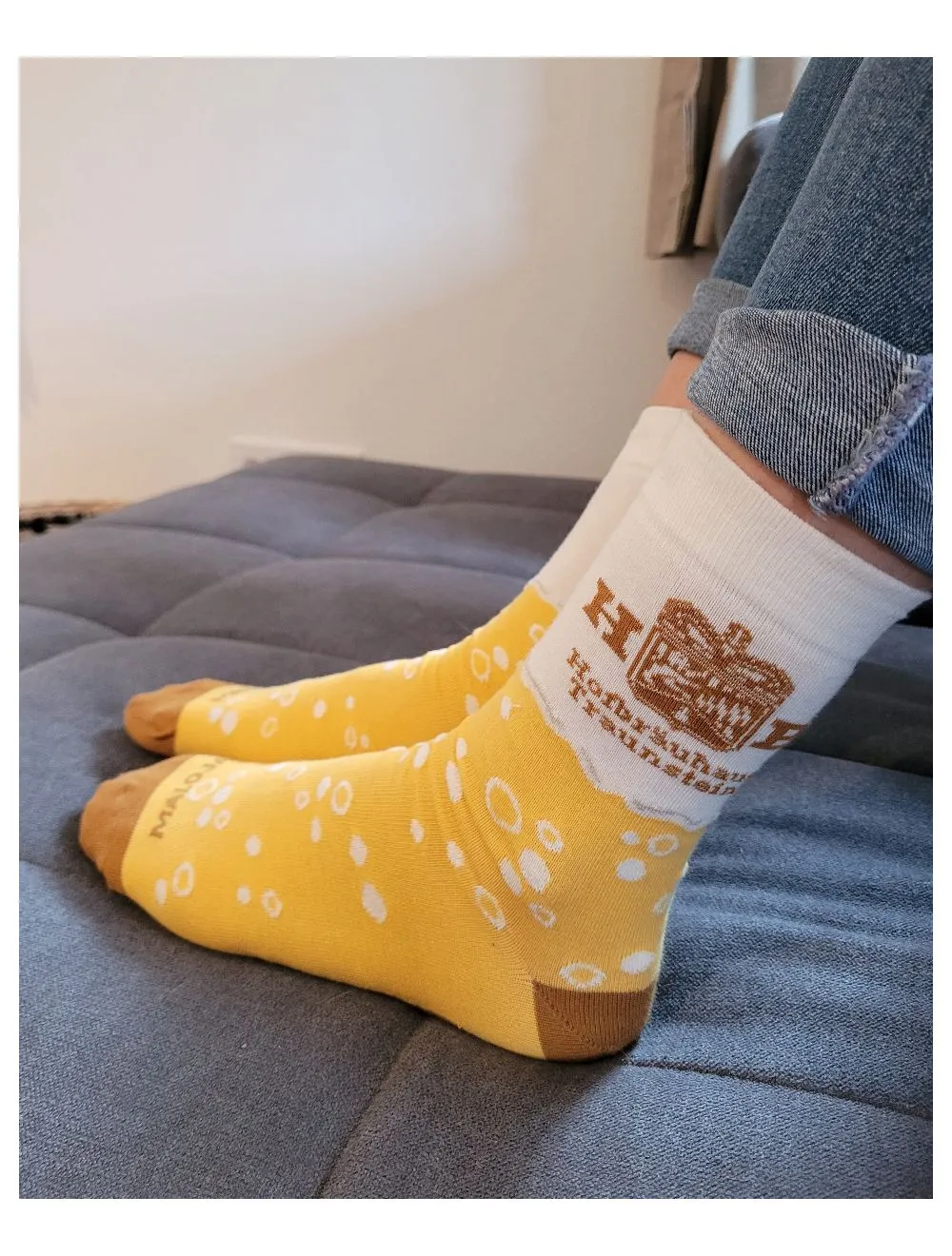 Hofbräuhaus Traunstein Maloja Socken Bitte Bier Baumwolle