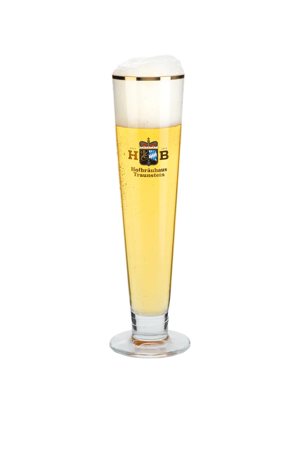 Hofbräuhaus Traunstein Pilsstange Glas