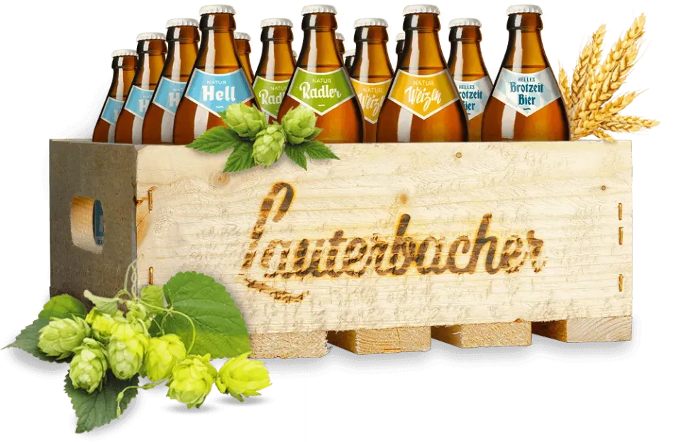 Lauterbacher ProBier-Tragl Holztragl 16x 0,5l