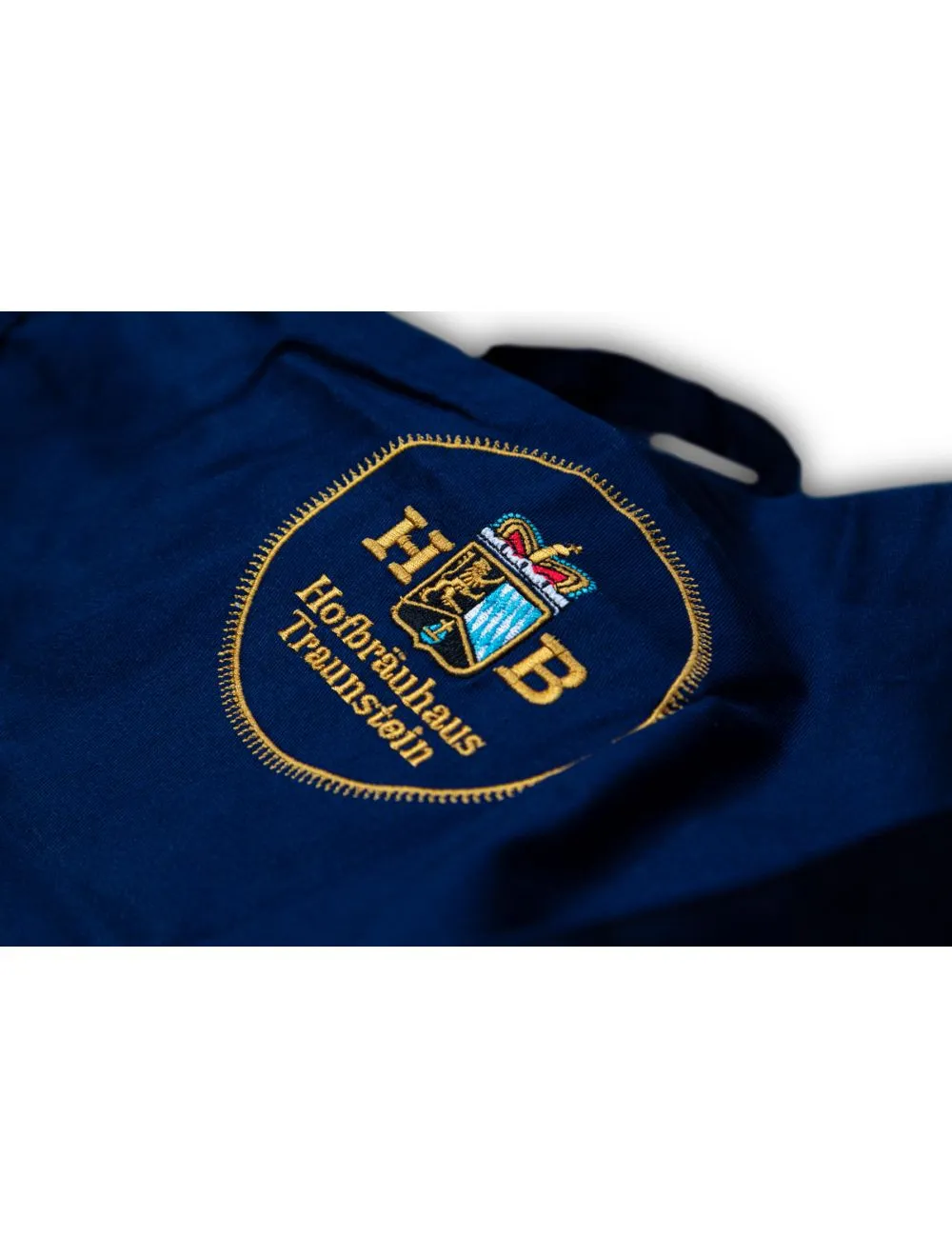 Hofbräuhaus Traunstein Bistroschürze Blau Baumwolle