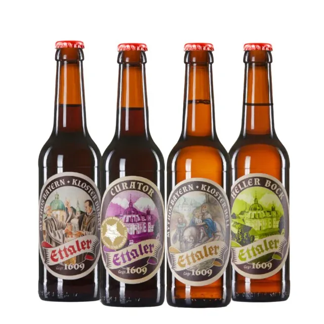 Ettaler Bier Set Klosterbier 12 × 0,33 l gemischt