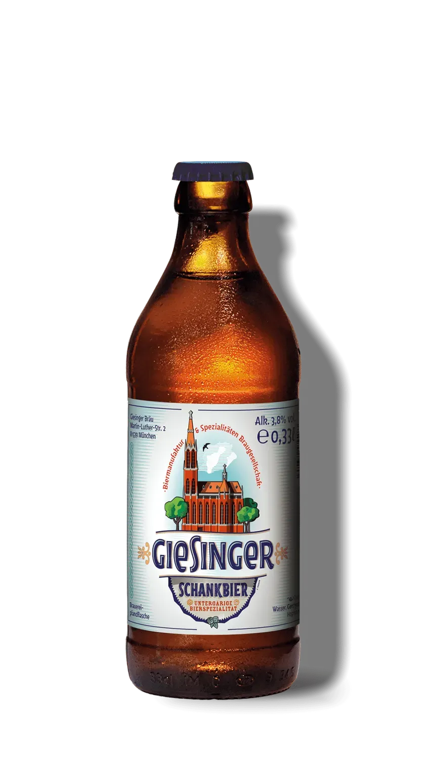 Giesinger Bräu Schankbier helles Bier 0,33l