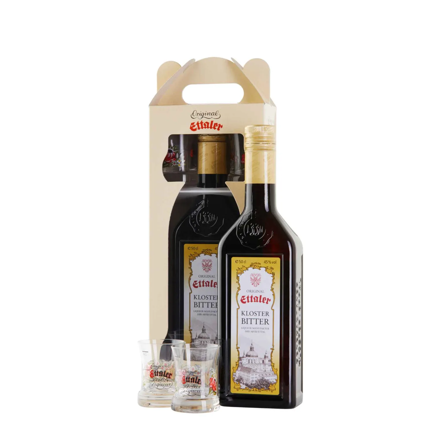 Ettaler Geschenkpackung Klosterliqueur Set mit Stamper