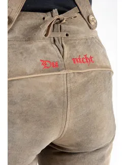 Hofbräuhaus Traunstein Lederhose Ziegenleder bestickt