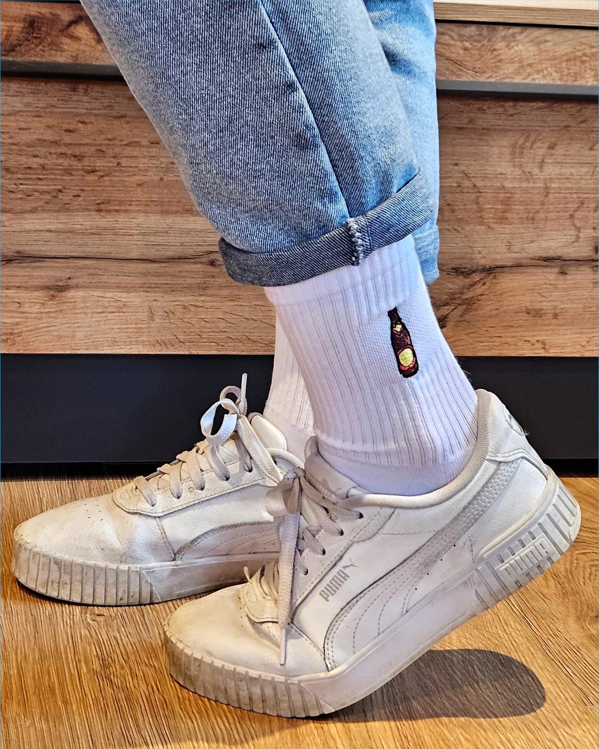 Hofbräuhaus Traunstein Hofei Fashion Drink Socken weiß Bio