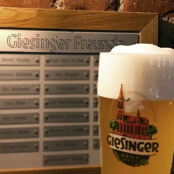Giesinger Bräu Namensschild