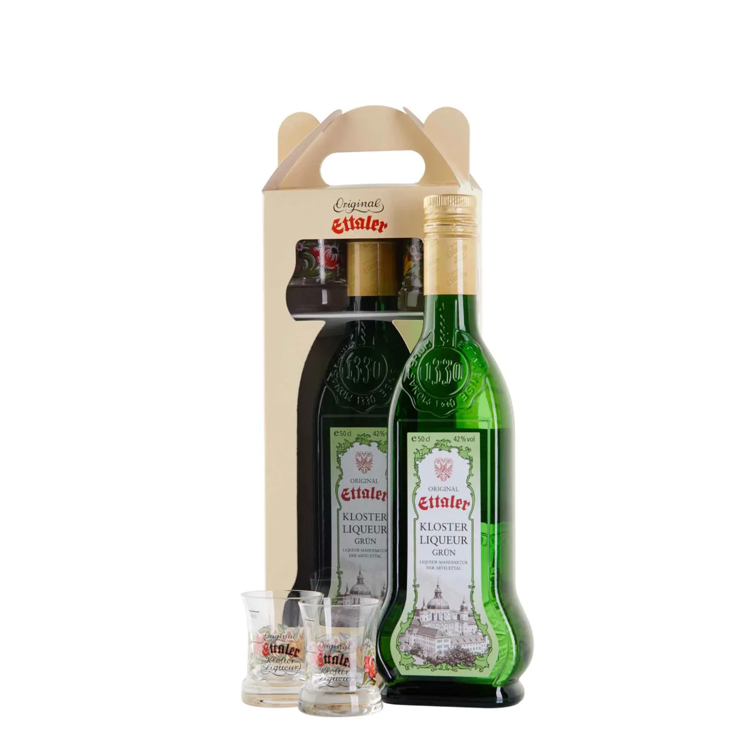 Ettaler Geschenkpackung Klosterliqueur Set mit Stamper