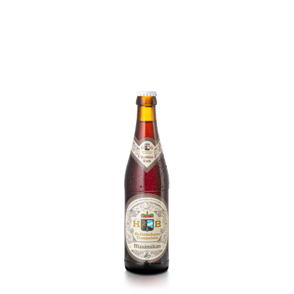Hofbräuhaus Traunstein Maximilian dunkler Bock 0,33 l 6er-Träger