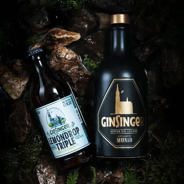 Ginsinger Gin Set mit 6 Lemondrop und Krug