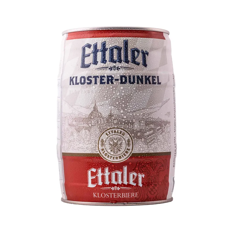 Ettaler Kloster-Dunkel Bier-Set 2x5L Dose malzaromatisch