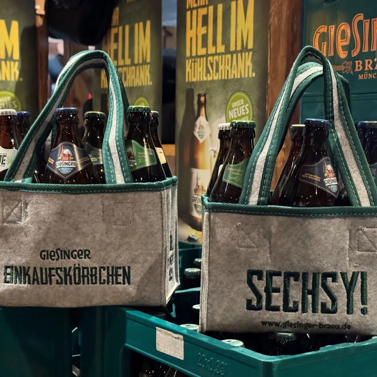 Giesinger Bräu Filztragerl Sixpack-Träger aus Filz