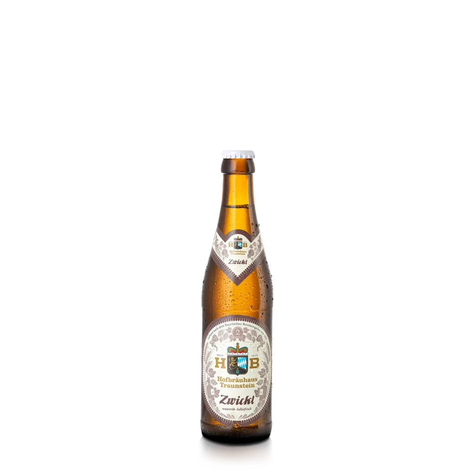 Hofbräuhaus Traunstein 1612er Zwickl Bier 0,33 L 6er-Träger naturtrüb