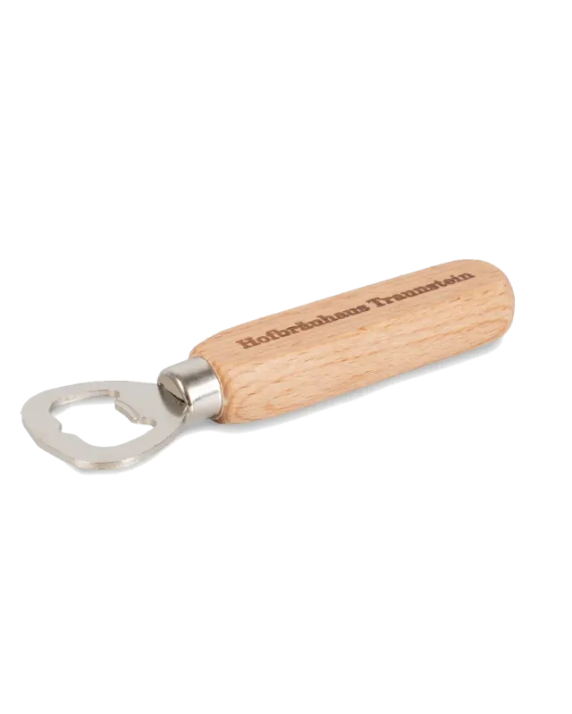 Hofbräuhaus Traunstein Öffner mit Holzgriff Flaschenöffner
