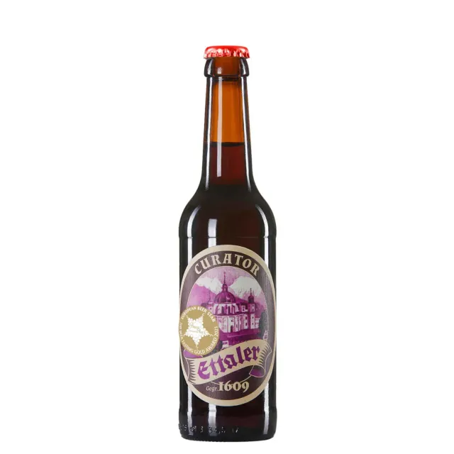 Ettaler Klosterbier Curator Doppelbock Bier 12x0,33l dunkel