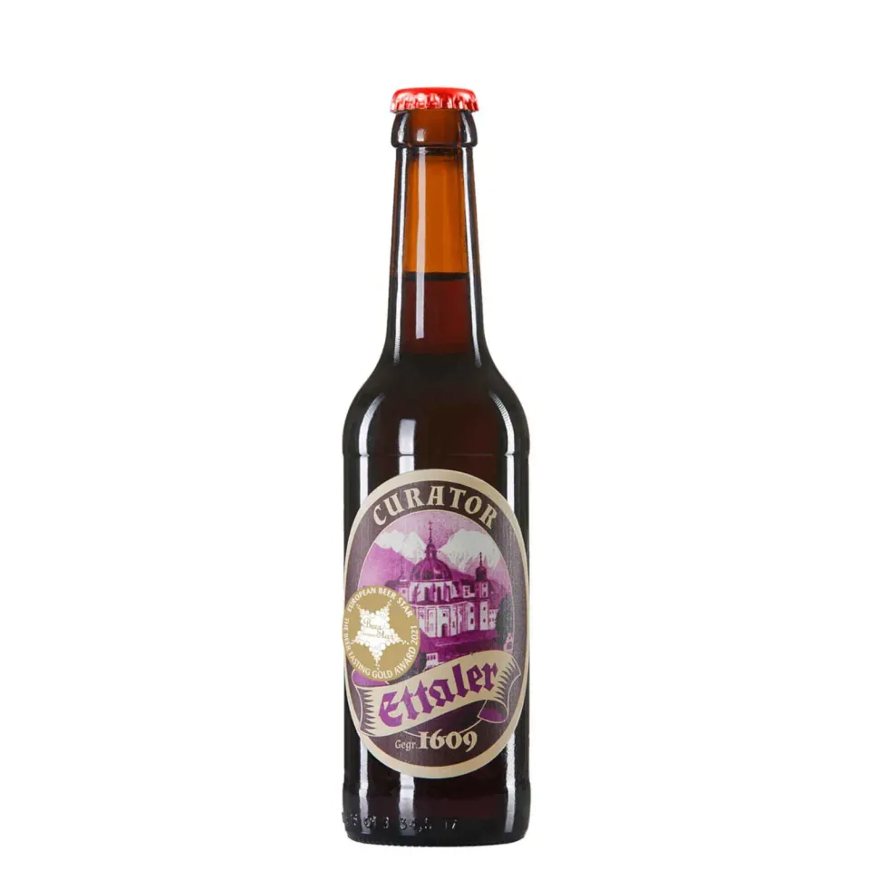 Ettaler Klosterbier Curator Doppelbock Bier 12x0,33l dunkel