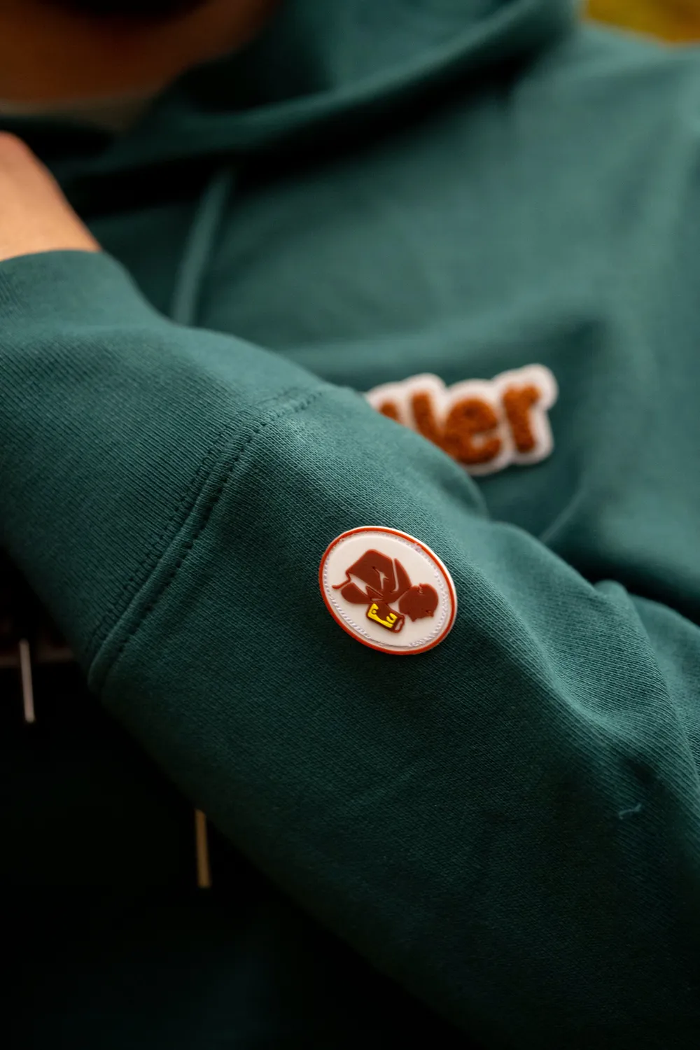 Bruckmüller Hoodie mit Patch Bio-Baumwolle