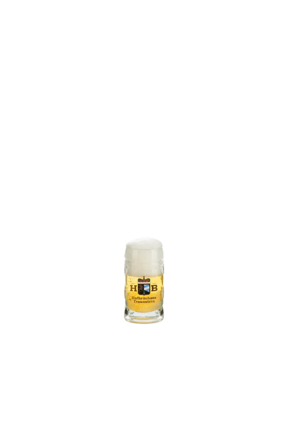 Hofbräuhaus Traunstein Schnapsglas Maßkrug 4 cl Geschenk