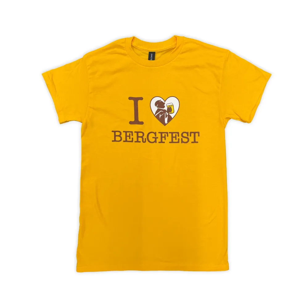 Bruckmüller I Love Bergfest T-Shirt Baumwolle