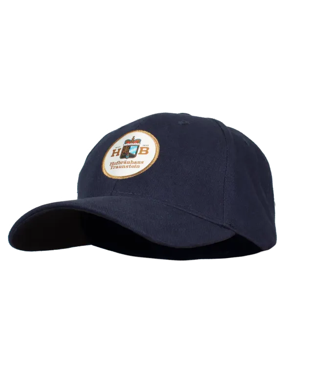 Hofbräuhaus Traunstein Cap mit Logopatch dunkelblau Baumwolle