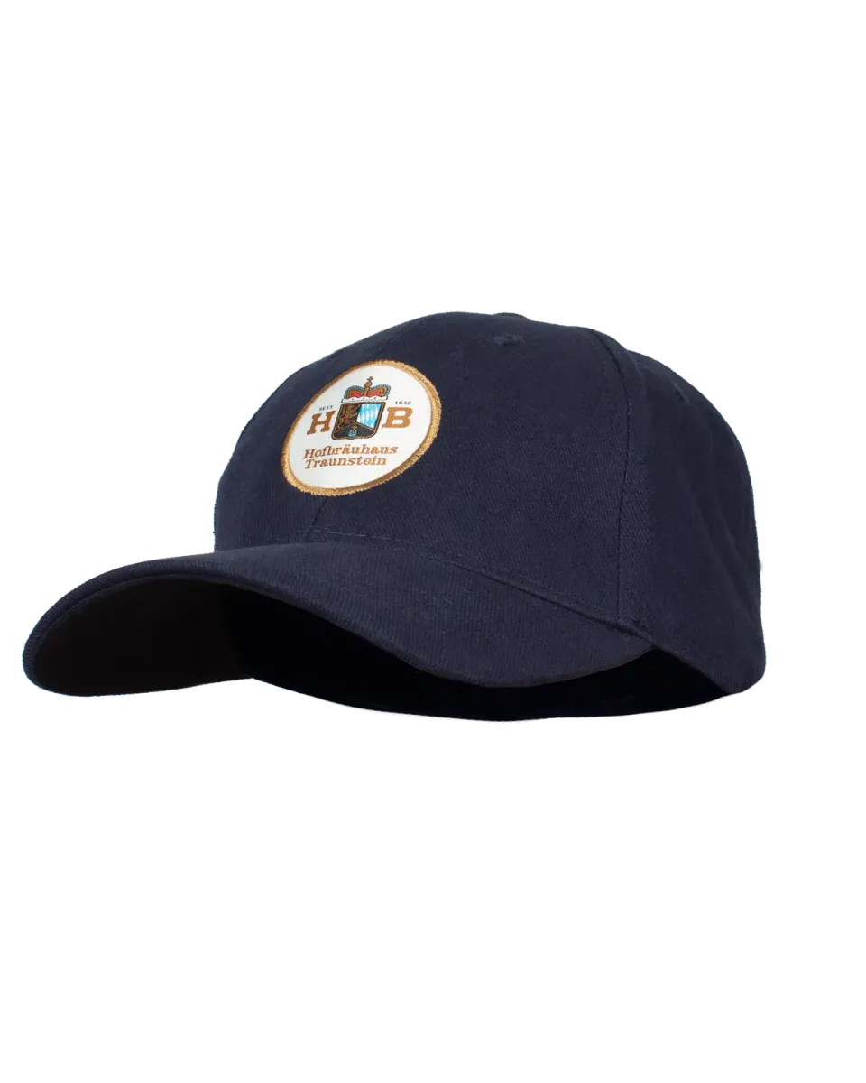 Hofbräuhaus Traunstein Cap mit Logopatch dunkelblau Baumwolle