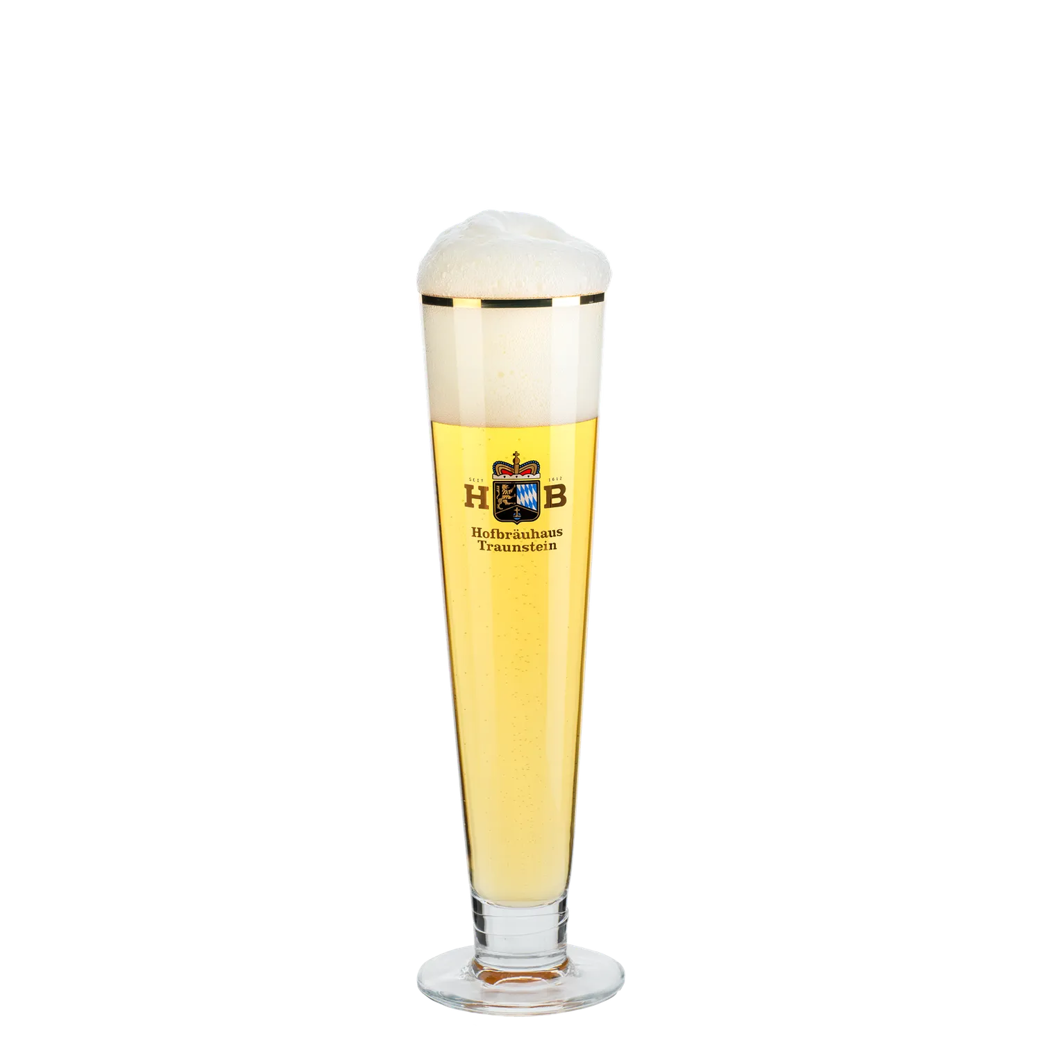 Hofbräuhaus Traunstein Pilsstange Glas