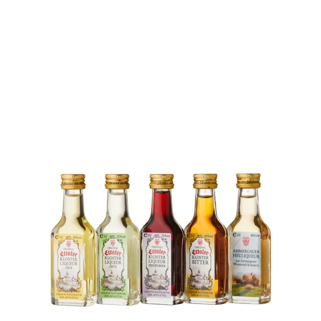 Ettaler Sortimentspackung Klosterliqueure Set 5x0,02l Geschenk