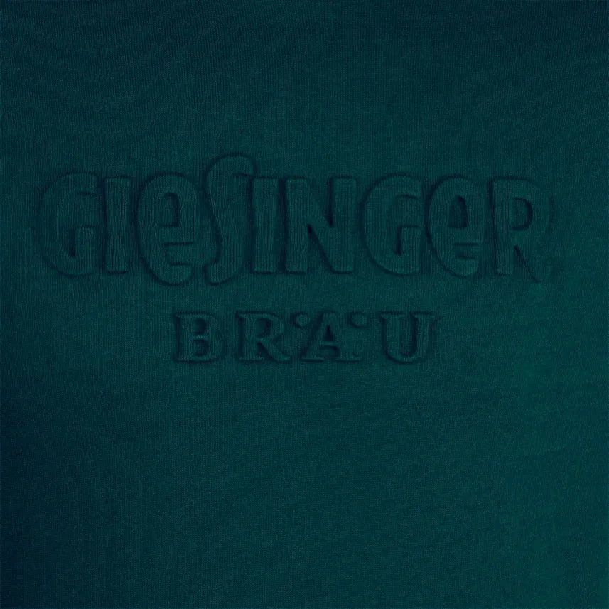 Giesinger Bräu Hoodie mit Prägedruck grün