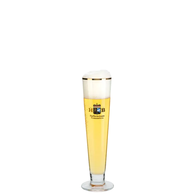 Hofbräuhaus Traunstein Pilsstange Glas
