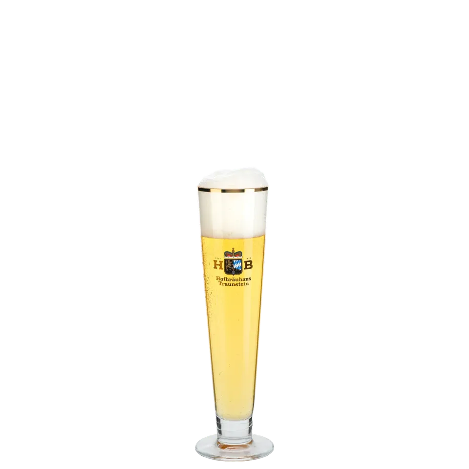 Hofbräuhaus Traunstein Pilsstange Glas
