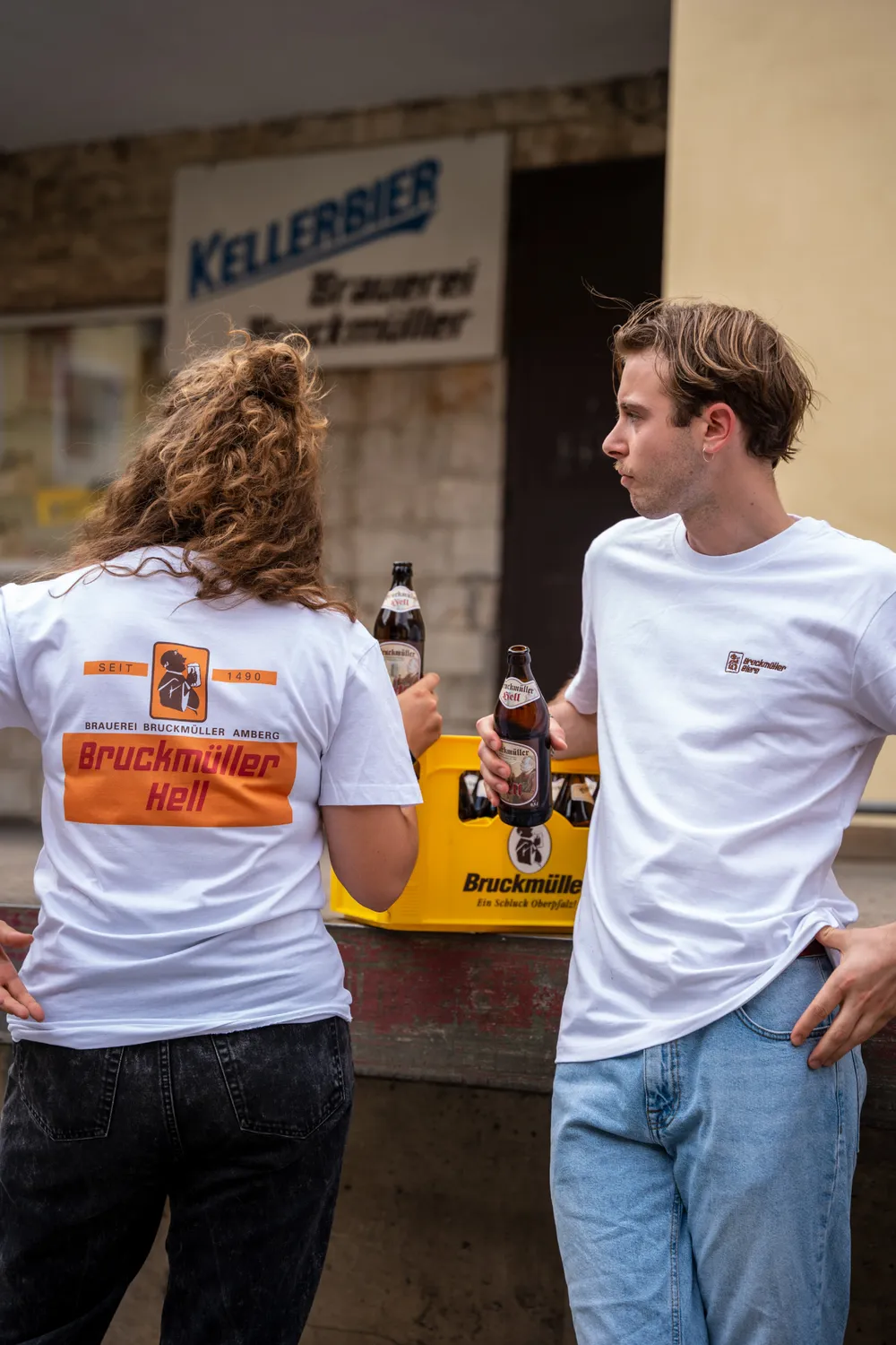 Bruckmüller T-Shirt Retro Design aus Bio-Baumwolle