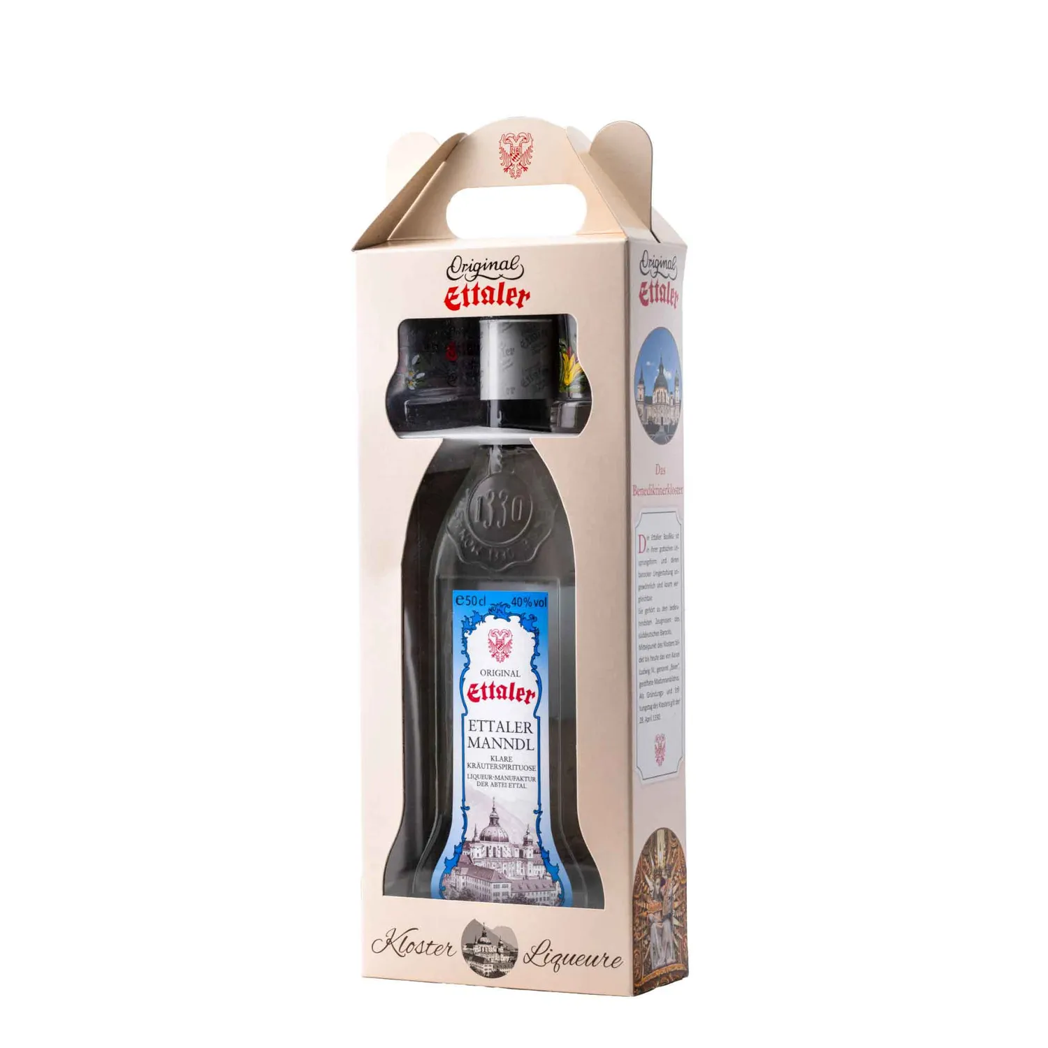 Ettaler Geschenkpackung Klosterliqueur Set mit Stamper