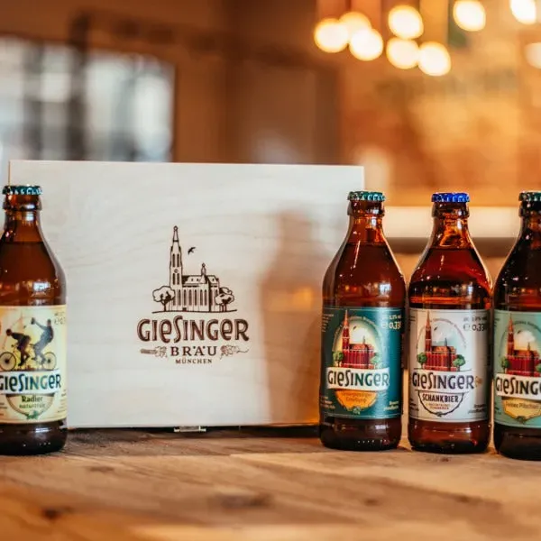 Giesinger Bräu Traditionsbox Bier in der Holzkiste