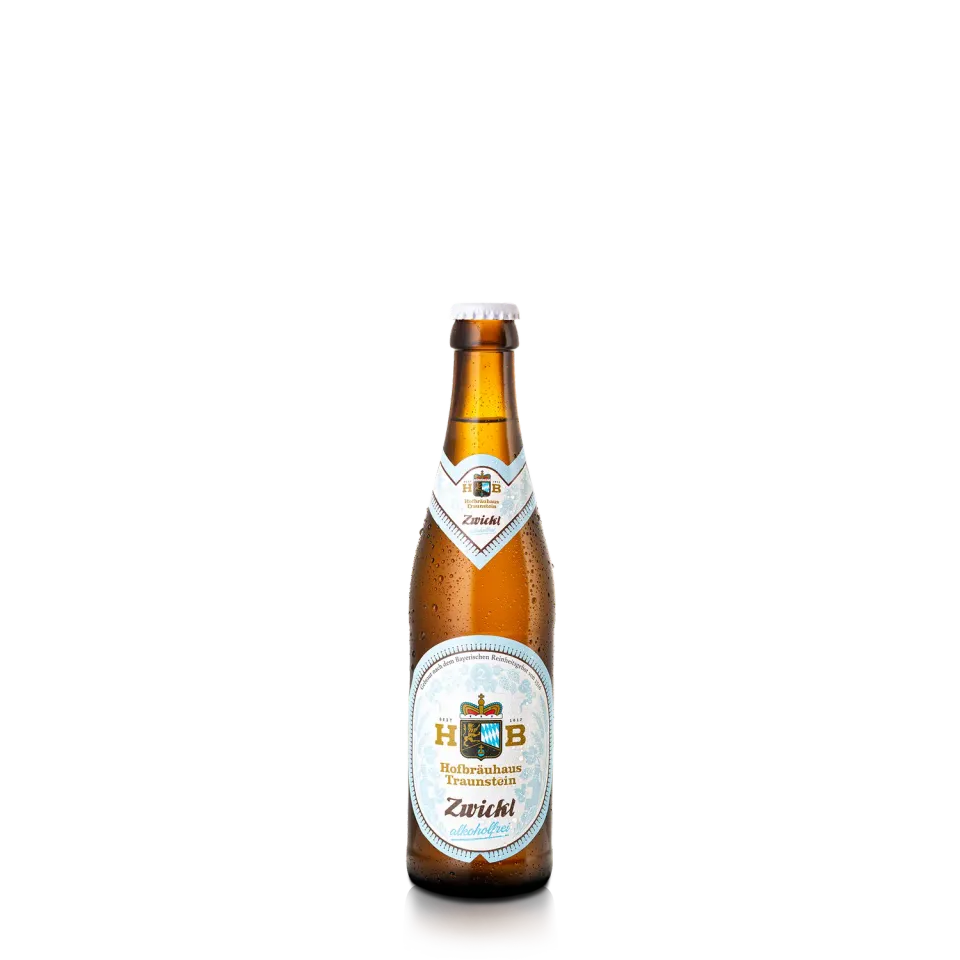 Hofbräuhaus Traunstein Zwickl alkoholfrei Bier 6x0,33L naturtrüb