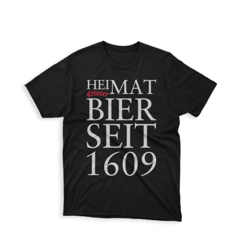 Ettaler Heimatbier T-Shirt Baumwolle