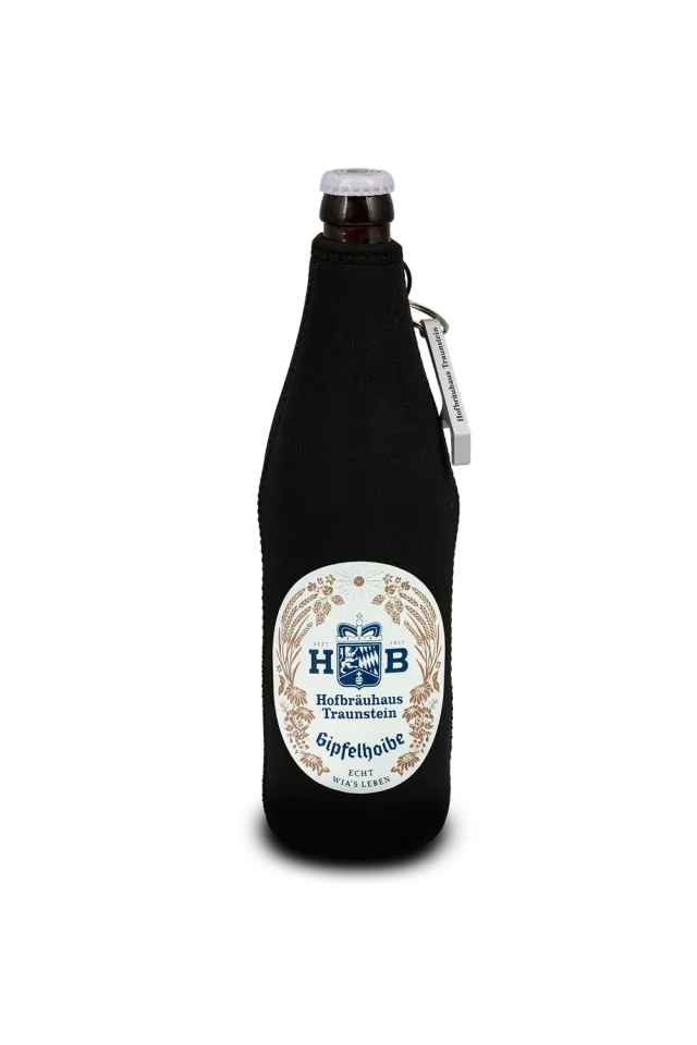 Hofbräuhaus Traunstein Gipfelhoibe Flaschenkühler 0,5 l Neopren