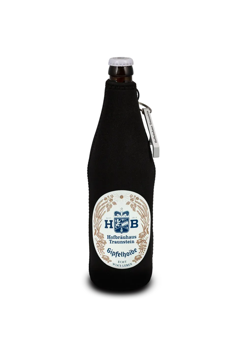 Hofbräuhaus Traunstein Gipfelhoibe Flaschenkühler 0,5 l Neopren